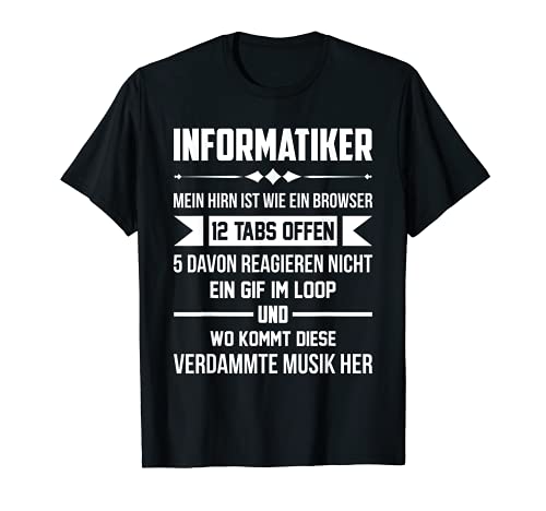 T-Shirt Informatiker Informatik Software Computer...