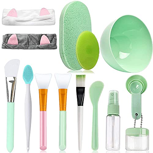 4 Stück Silikon Maskenpinsel, Make-up-Tools Set...