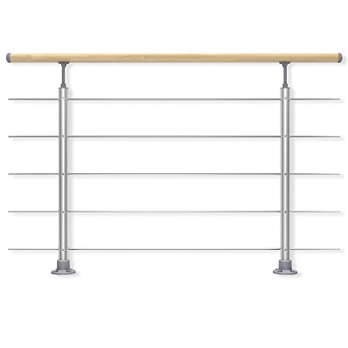 DOLLE Geländer-Set aus Aluminium mit Handlauf aus...