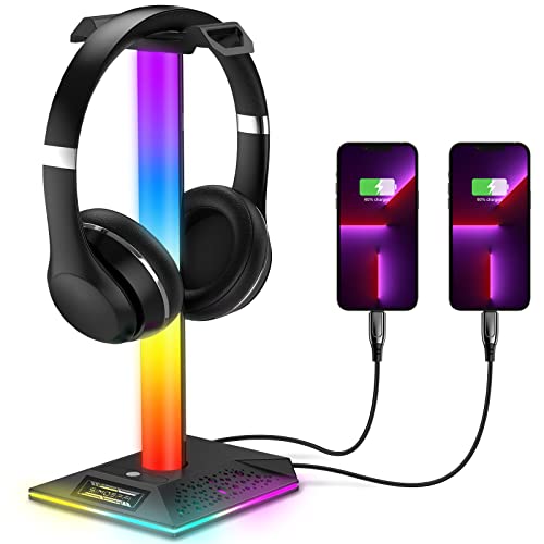 RGB Gaming Kopfhörer Ständer, Headset Ständer...