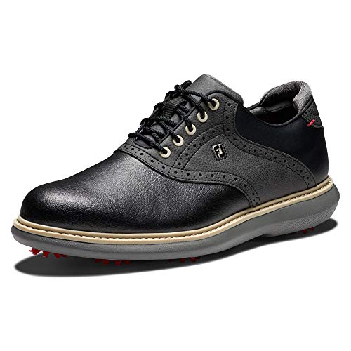 Footjoy Herren Traditions Golfschuh, Schwarz, 44...