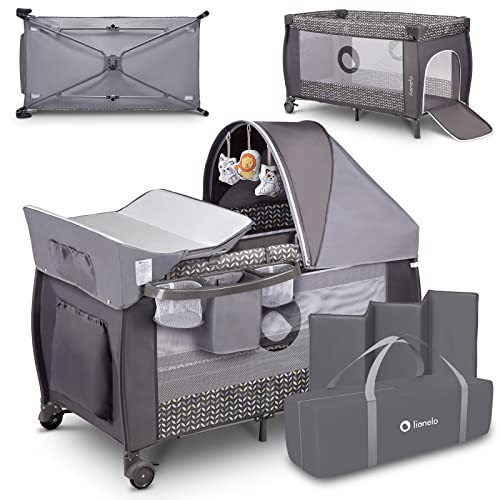 LIONELO Sven Plus 2 in 1 Baby Bett Laufstall Baby...