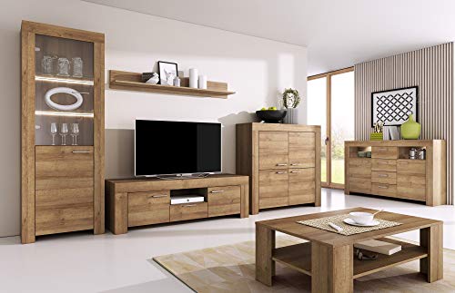 Wohnzimmer Set Wohnwand Sky Tv Schrank Vitrine...