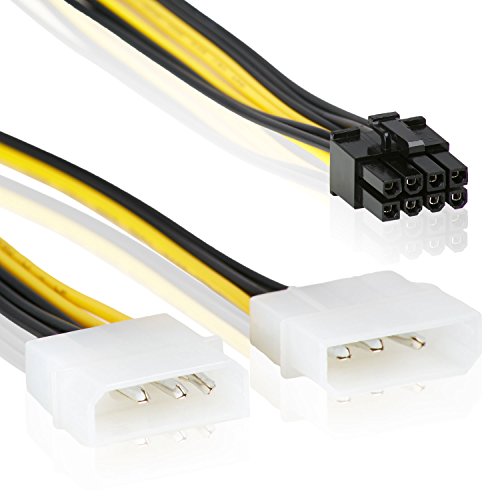 8-Pin PCI Express Grafikkarten Stromkabel zu 2x 4...