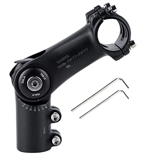 FIFTY-FIFTY Fahrrad Vorbau 31,8mm, 0-60 Grad...