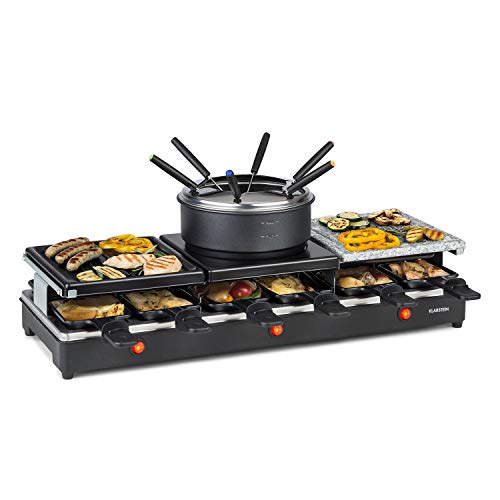 Klarstein Fonduelette XL - 3-in-1 Raclette-Grill &...