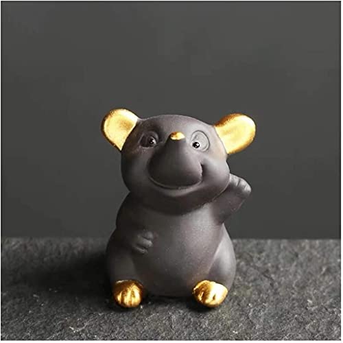 YANRUI Lila Sand Tee Haustier Skulptur Kleine Maus...