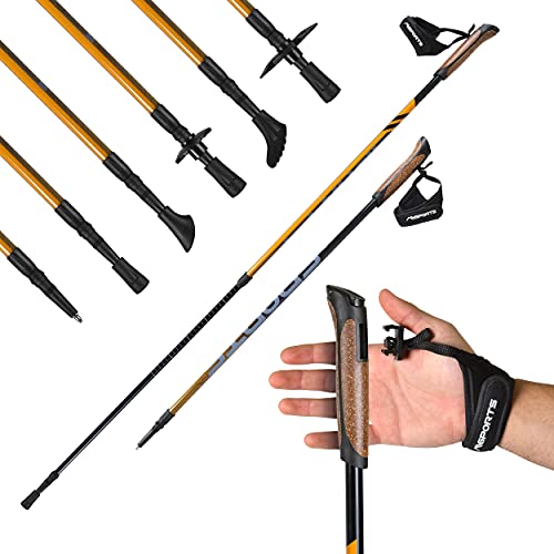 MSPORTS Nordic Walking Stöcke Carbon Premium -...