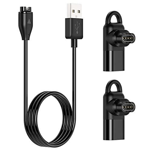 Ladekabel & 2 Typ C Adapter für Garmin Fenix...