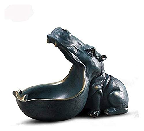 WQQLQX Statue Harz Skulptur Hippo Statue Tier...