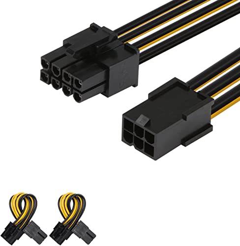 J&D 2er Pack 6 Pin auf 8 Pin PCI Express (PCIe)...