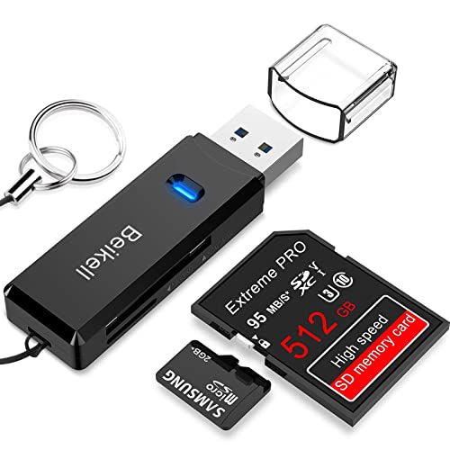USB 3.0 Kartenleser, Beikell Highspeed SD/Micro SD...
