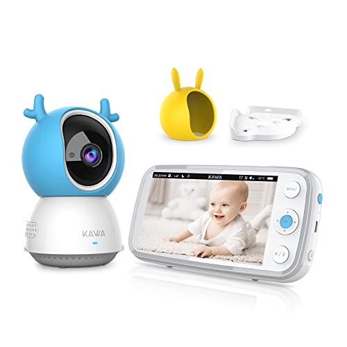 KAWA Babyphone mit Kamera und Audio, 5 Zoll 720P...