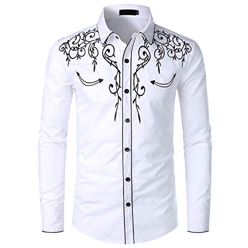 NOBRAND JINYAUN Stilvolles Western-Cowboy-Shirt...