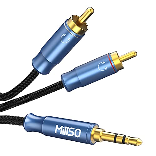 MillSO Cinch 3.5mm HiFi Audio Klinken Kabel AUX...