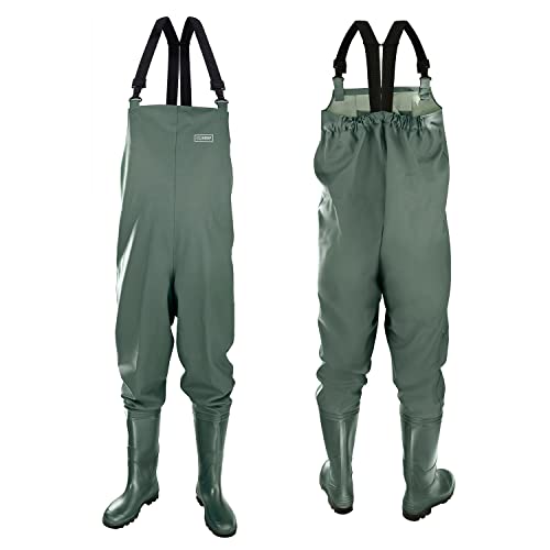 CLIMBR Wathose Herren Damen Anglerhose mit Stiefel...