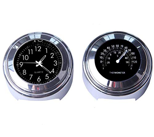 Riloer 2pcs 7/8 Zoll Motorrad Lenkeruhr und...