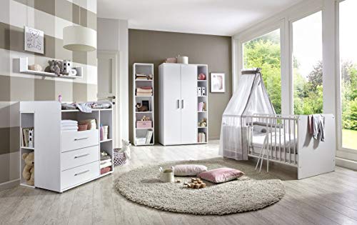 Kinderzimmer Babyzimmer komplett Set in Weiß (Kim...