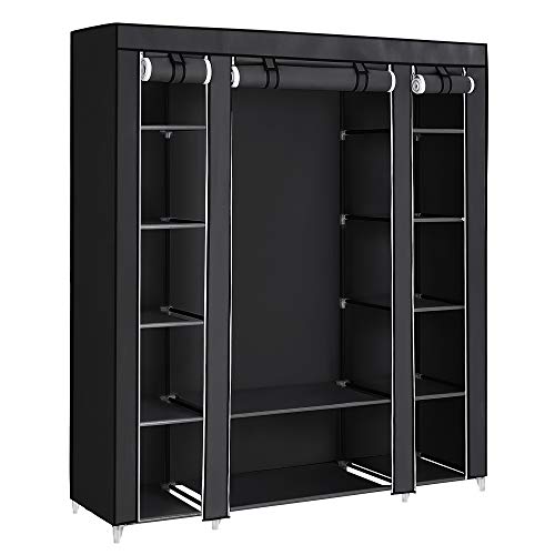 SONGMICS Kleiderschrank, Stoffschrank, mit...