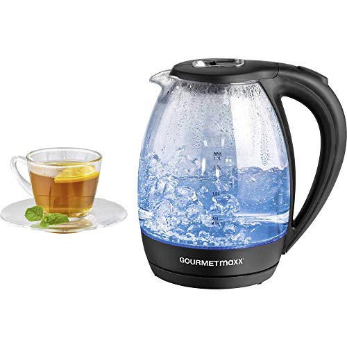 GourmetMaxx 07971 Wasserkocher schnurlos Schwarz,...