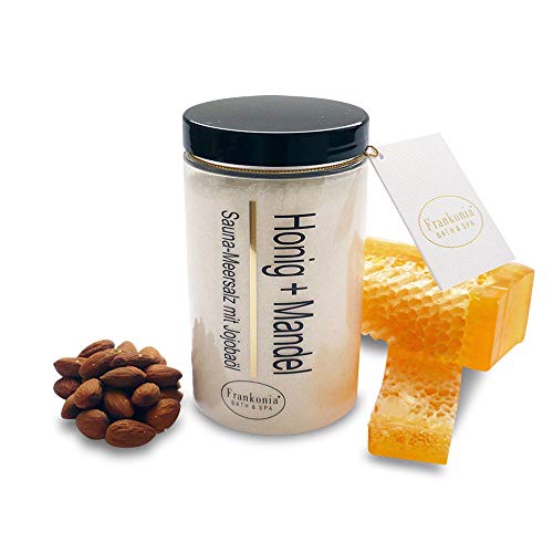 Sauna Salz Peeling – Honig Mandel 400g -...