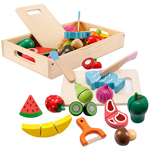 Spielküche Zubehör, Kinderküche Zubehör Holz,...