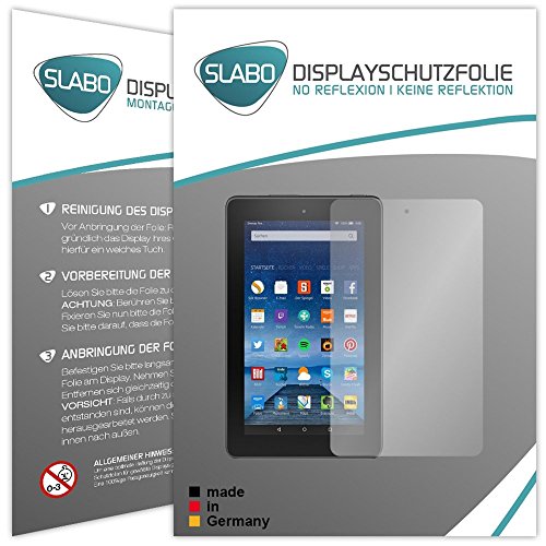 Slabo 2 x Displayschutzfolie für Amazon Fire 17,7...