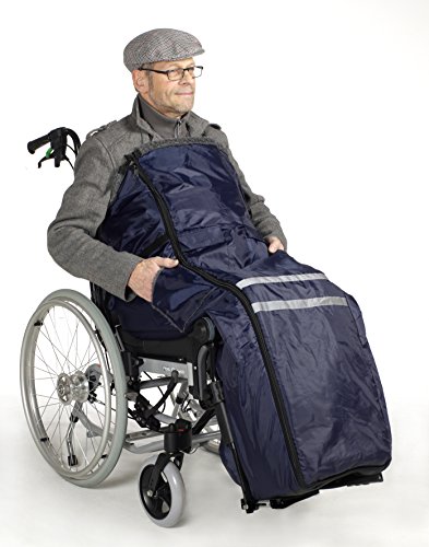 Thermo - Rollstuhlsack Blau mit Webpelz gefüttert...