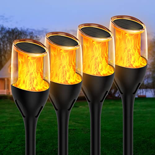 4 Stück Solarlampen für Außen Garten, HAUSBELL...