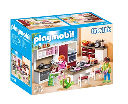Playmobil City Life 9269 Große Familienküche, Ab...