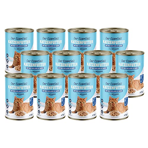 by Amazon Katzen Nassfutter Häppchen mit Seelachs...