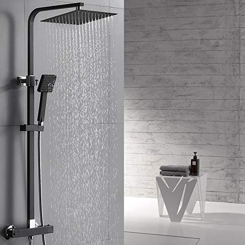 Auralum Duschsystem mit Thermostat Mischbatterie |...