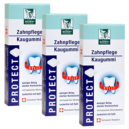 BADERs Gesundheit PROTECT Zahnpflege-Kaugummi aus...