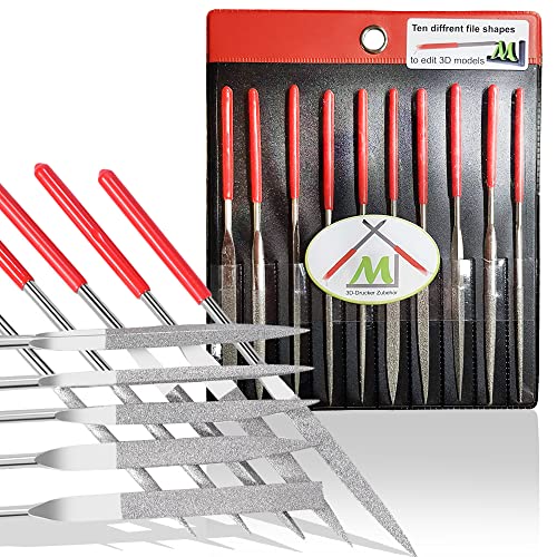 ML 3D Drucker Zubehör 10 tlg. Diamant-Feilen-Set...