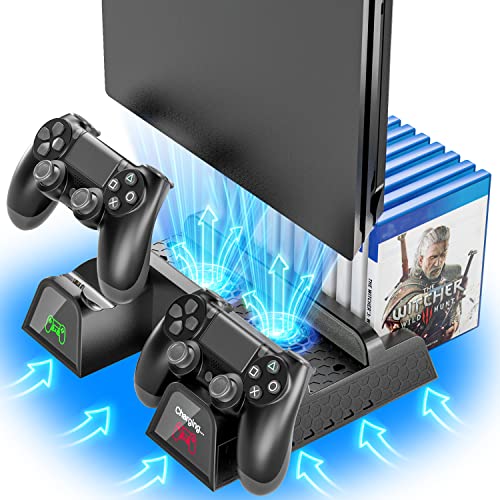 Vertikaler PS4 Standfuß, PS4 Lüfter mit PS4...