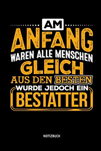 Notizbuch: Lustiges Bestatter Notizbuch mit...