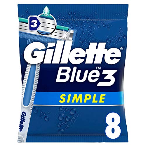 Gillette Blue 3 Simple Einwegrasierer Männer, 8...