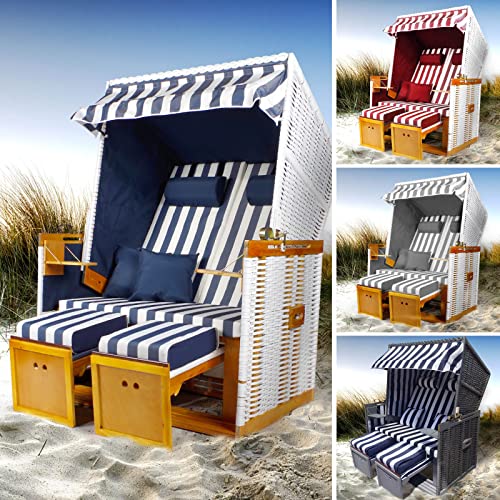 BRAST Strandkorb Nordsee XXL für 2 Personen 120cm...