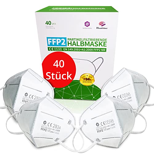 Simplecase 40 Stück FFP2 Masken, CE Zertifiziert...