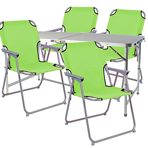 Mojawo 5-teiliges Campingmöbel Set Alu...