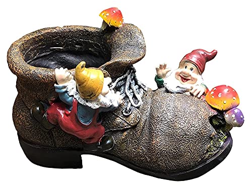 WQQLQX Statue Zwergstiefel Statue Skulptur...