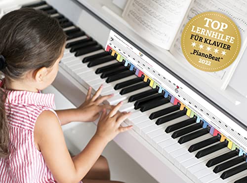 TonGenau® Regenbogen Klaviatur für Kinder -...