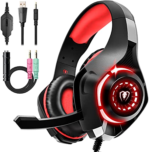 PUPATIO Gaming Headset für PS5 PS4 Xbox Series...