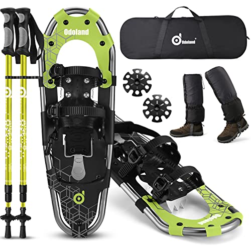 Odoland Schneeschuhe Allround 4 IN 1 für Damen...