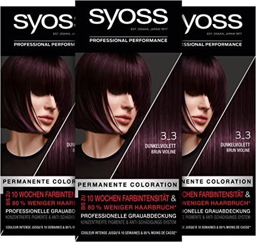Syoss Color Coloration 3_3 Dunkelviolett Stufe 3...