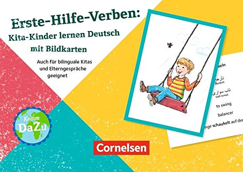 Erste-Hilfe-Verben: Kita-Kinder lernen Deutsch mit...