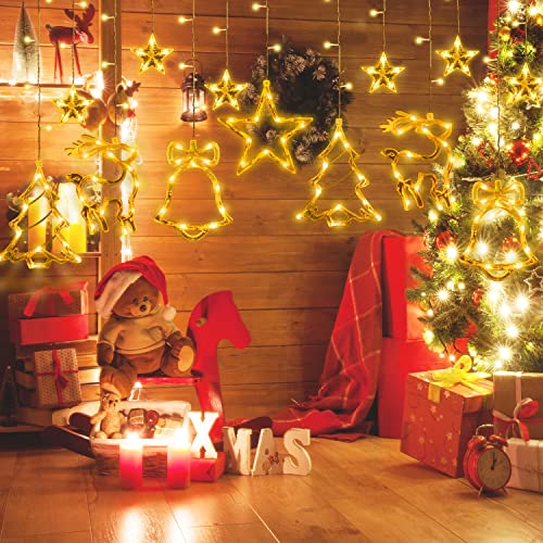 Weihnachtsdeko Lichtervorhang - 2,7M 161 LEDs...