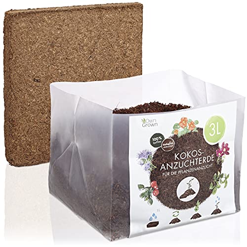 Kokos Anzuchterde mit Nährstoffen: 3L Premium...