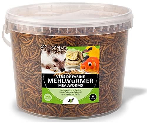 UGF - Premium Mehlwürmer getrocknet 3 Liter...