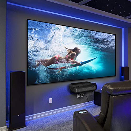 HiViLux Ultra Thin RahmenLeinwand Kinofolie Weiss...